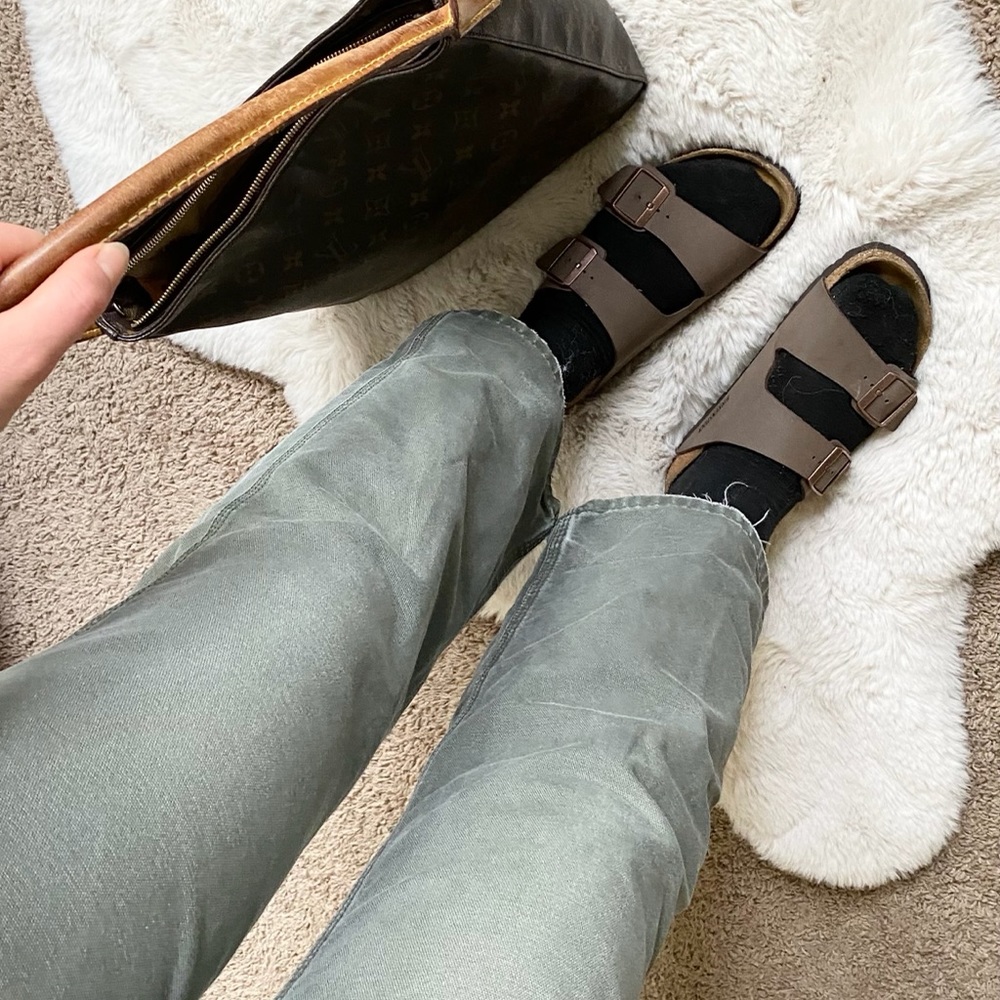 BIRKENSTOCKS Arizona Sandals Brown Slides